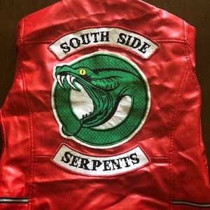 Red Leather South Side Serpent Riverdale Jacket
